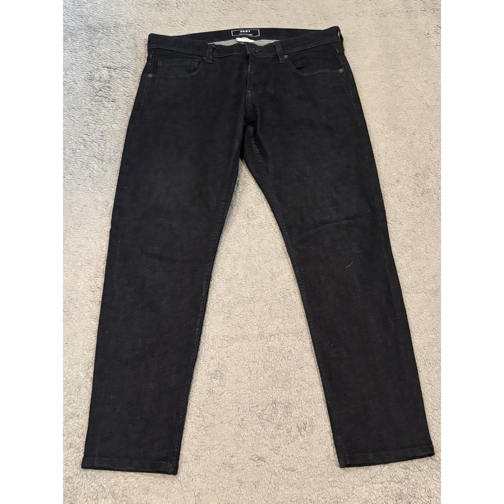 DKNY Varick Skinny Jeans Mens 33x30 Dark Indigo Blue Stretch Denim Pants